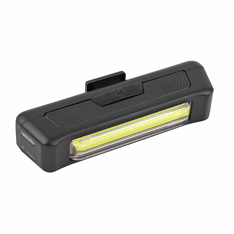 Éclairage Vélo - Trottinette Usb Avant Ou Arrière Sur Cintre Newton Cob Leds 120 Lumen Noir (Fonctions Fixe, Sos Et Clig