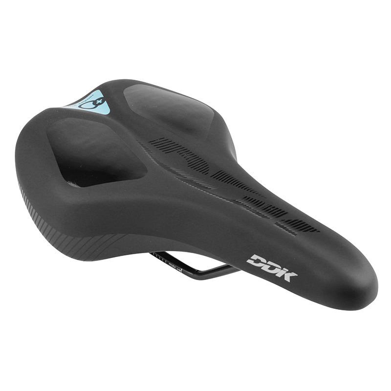 Selle Newton City Unisex Memory Confort Athletic Noir 265X165 mm Rail Acier Noir (Avec Pads Memoire De Forme)