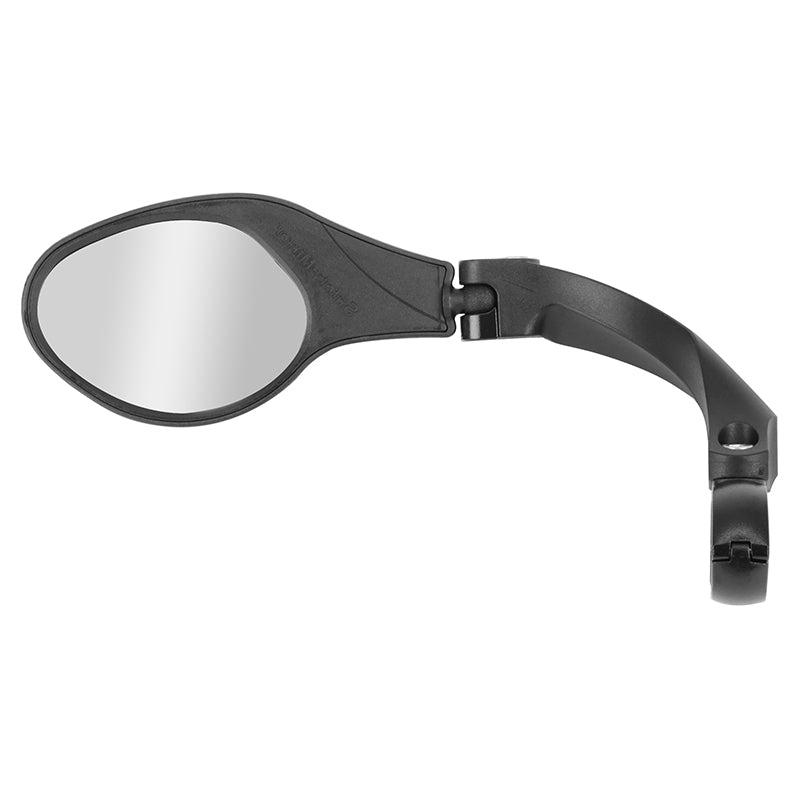 Rétroviseur Vélo Gauche Newton Oval Pliable Fixation Sur Cintre Pour VAE Et Trottinette (Miroir 8,5X6 cm)
