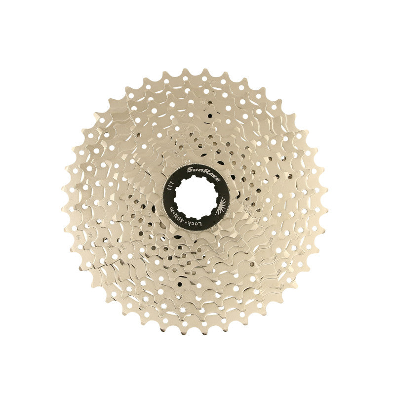 Cassette 11V. Sunrace Ms8 11-40 VTT-Gravel Pour Shimano Metallic Argent (Livrer En Boite) (11-13-15-17-19-21-24-28-32-36-40) (2 Blocs + Pignons)