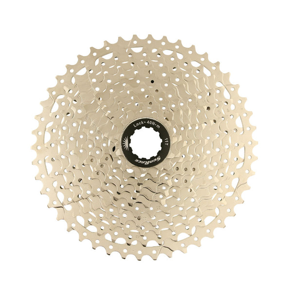 Cassette 11V. Sunrace Ms8 11-46 VTT Pour Shimano Metallic Argent (Livre En Boite) (11-13-15-18-21-24-28-32-36-40-46) (2