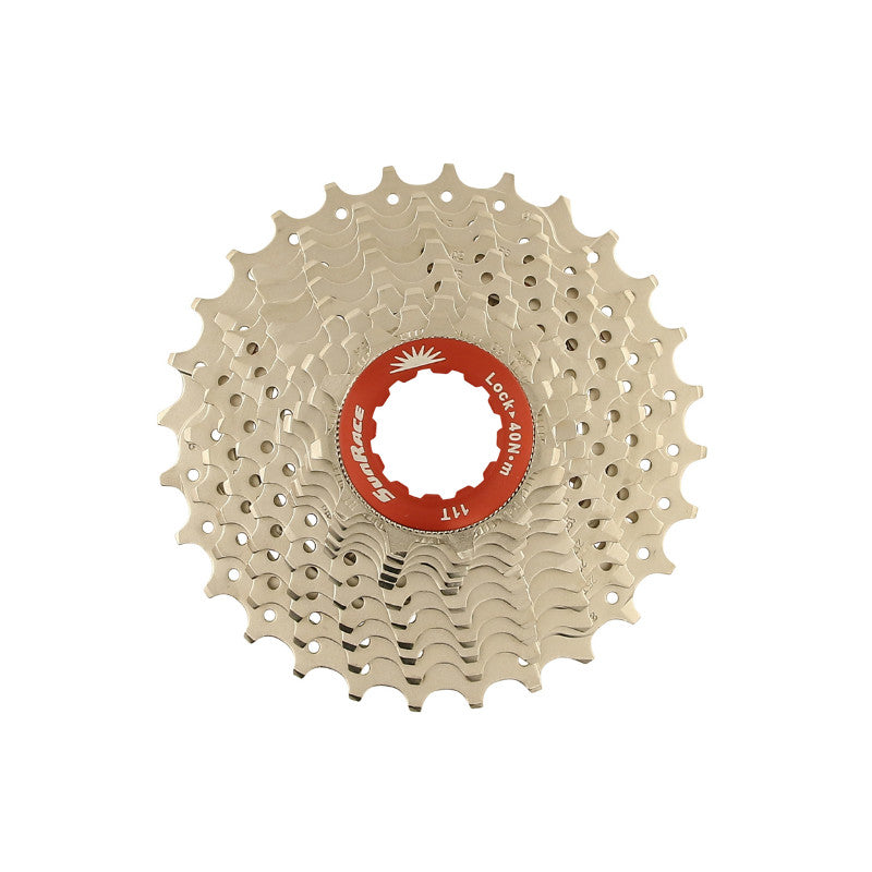 Cassette 11V. Sunrace Rx1 11-28 Route Pour Shimano (Niveau 105) Metallic Argent (Livre En Boite) (11-12-13-14-15-17-19-2