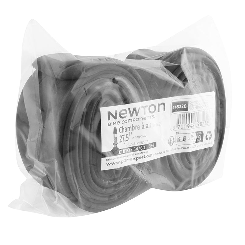 Chambre A Air Vélo 27.5 X 2.10-2.40 Newton Valve Presta (Lot De 2)