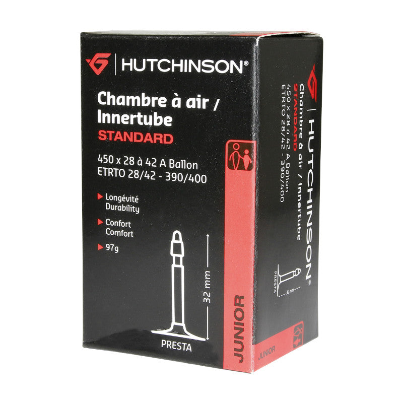 Chambre A Air Vélo 450 X 28-42A Hutchinson Valve Presta 32M 97G