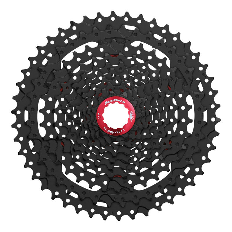 Cassette 10V. Sunrace Mx3 11-46 VTT Pour Shimano Noir (Livre En Boite) (11-13-15-18-21-24-28-34-40-46)