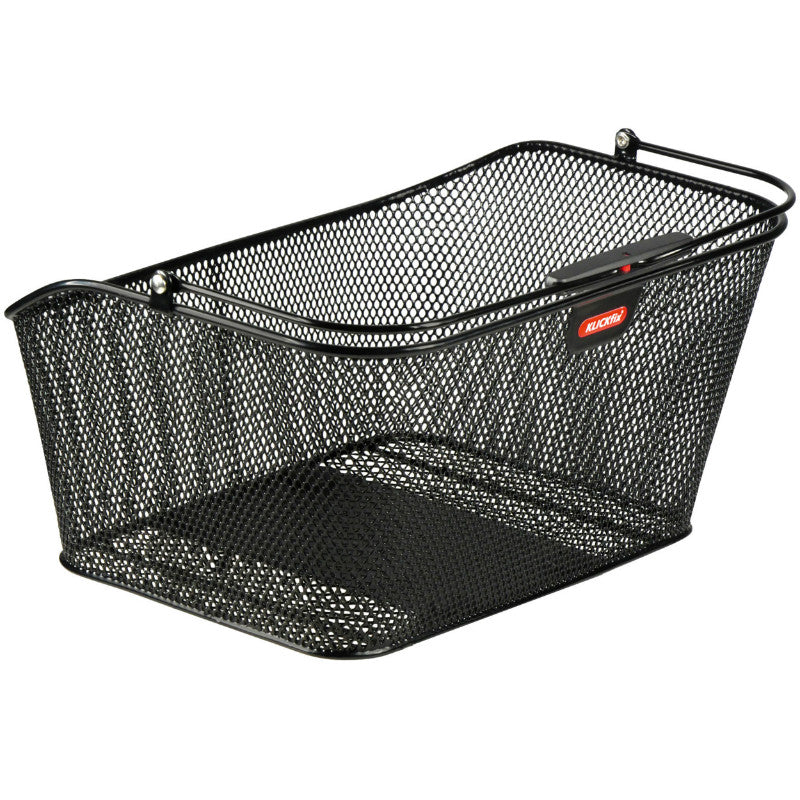 Panier Arrière Acier Nid Abeille City Klickfix Korbklip Noir Avec Fixation Clip Adaptable Sur Tout Porte Bagage 24L(39 X