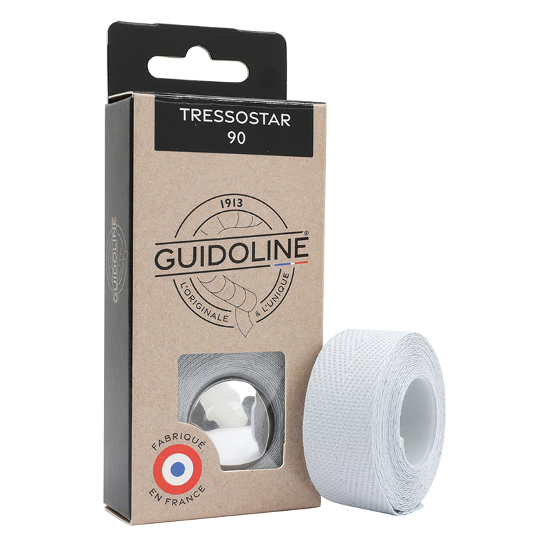 Ruban De Guidon - Cintre Velox Tressostar 90 Coton Gris Clair 20 mm X 2,80M (Vendu Au Blister De 2) -Guidoline-