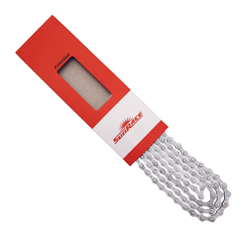 Chaîne Vélo 1-3V. City Sunrace Cns22 Pour Manette A Friction - (Chaîne 2.38 - 1-2X3-32") 112 Maillons
