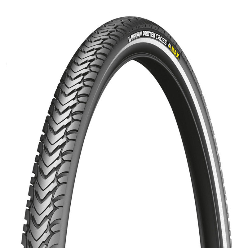 Pneu VTT 26 X 1.85 Michelin Protek Cross Max Renfort 5 mm Noir Tr (47-559) Flanc Reflex Compatible VAE (Offre Spéciale)