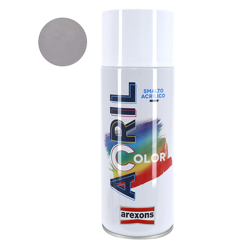 Bombe De Peinture Arexons Acrylique Gris Aluminium Ral 9006 (Carters Moteur-Cadre-Phare) (Aerosol 400 Ml) (3956)
