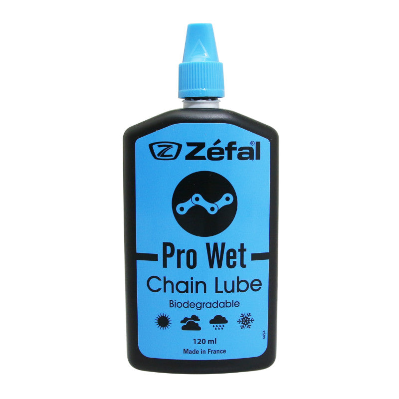 Lubrifiant Vélo Chaîne Zefal Wet Bio Lube Condition Humide Ou Boueuse (Burette 120Ml)