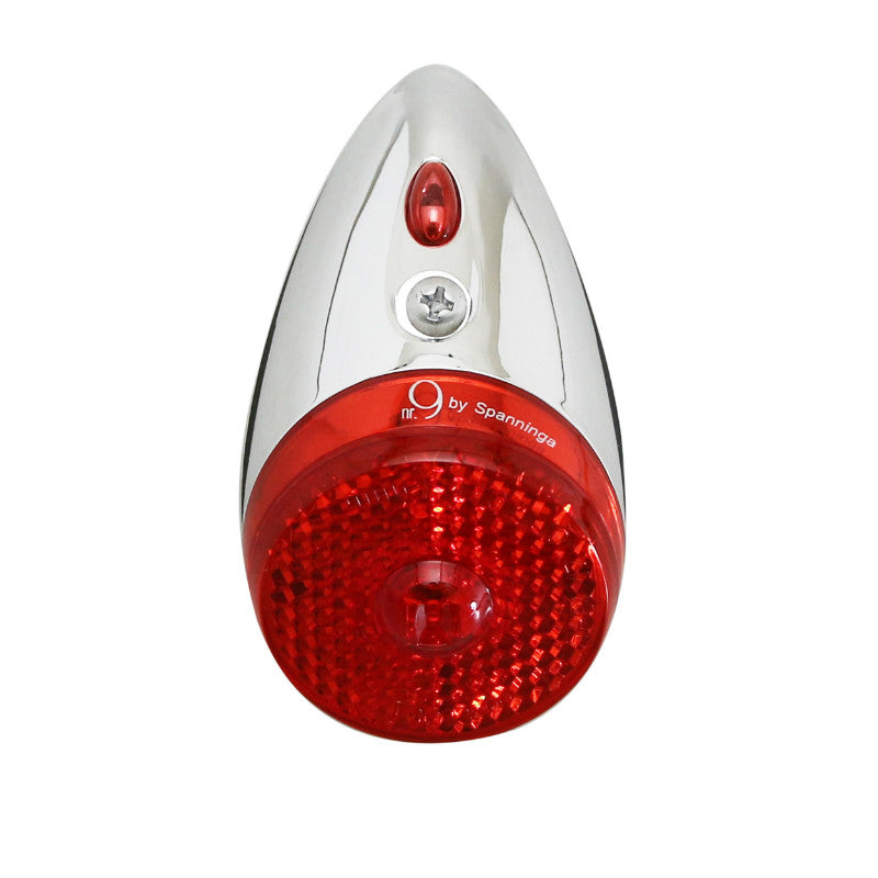 Éclairage Vélo A Dynamo Arrière 6V Sur Garde-Boue Spanninga Nine Classic ( Sans Fonction Safe-Stop ) (Vendu A L'Unite En Vrac Pour Montage Atelier)