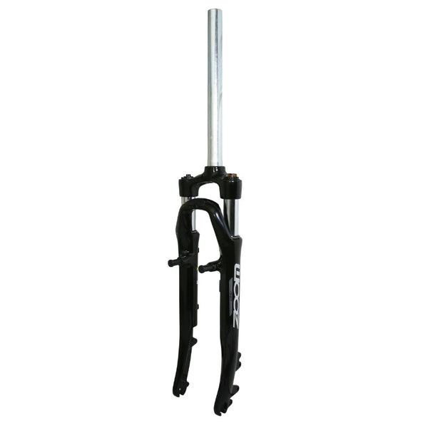 Fourche VTC 28 " 700X35 Zoom 730 Alu Ressort Noir Deb. 50 mm Pivot Lisse 1"1-8-28,6 Extérieur Compatible V-Brake-Disque
