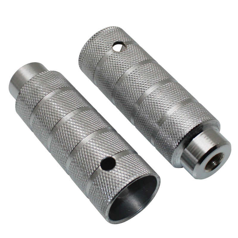 Repose Pied BMX Alu Diam 38 mm Argent L110 mm Pour Axe De 14 mm (Paire)