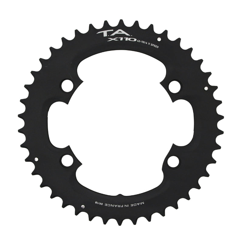 Plateau Route 4 branches Ø 110 Pour Shimano Ultegra R8000 - 6800 Ta X110 42 dents Extérieur Compatible Shimano 105 5800+