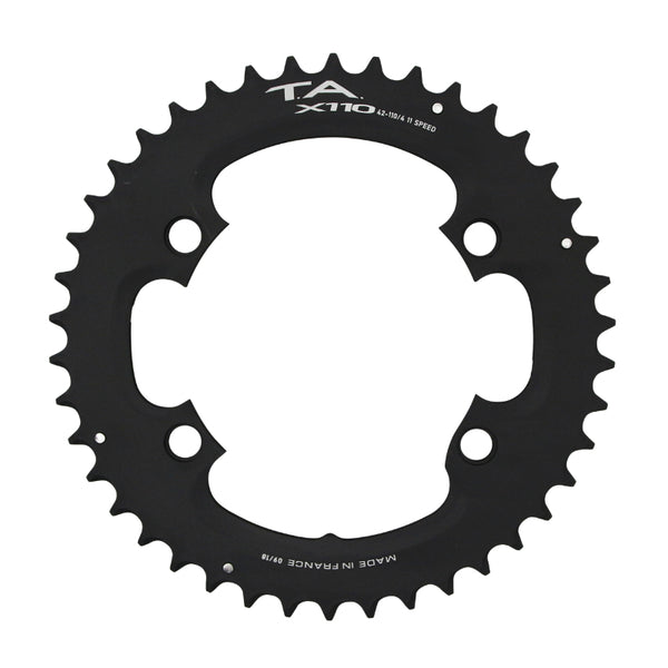 Plateau Route 4 branches Ø 110 Pour Shimano Ultegra R8000 - 6800 Ta X110 42 dents Extérieur Compatible Shimano 105 5800+