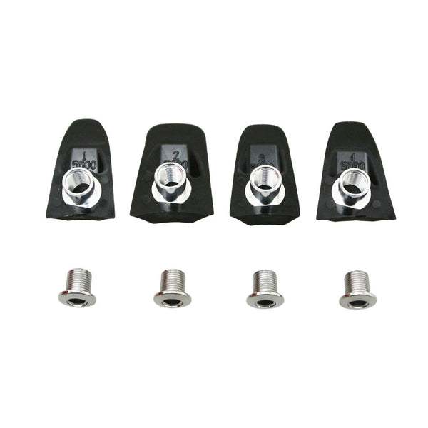 Intravis - Capot Pédalier Ta Compatible 105 5800 Noir Pour Plateau X110 (Jeu De 4) - Vis Et Cheminee