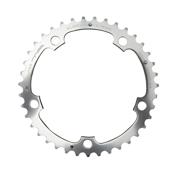Plateau Route 5 branches Ø 130 Ta Alize Triple 39 dents Milieu Argent Alu 7075 Type Shimano 8-9-10V.