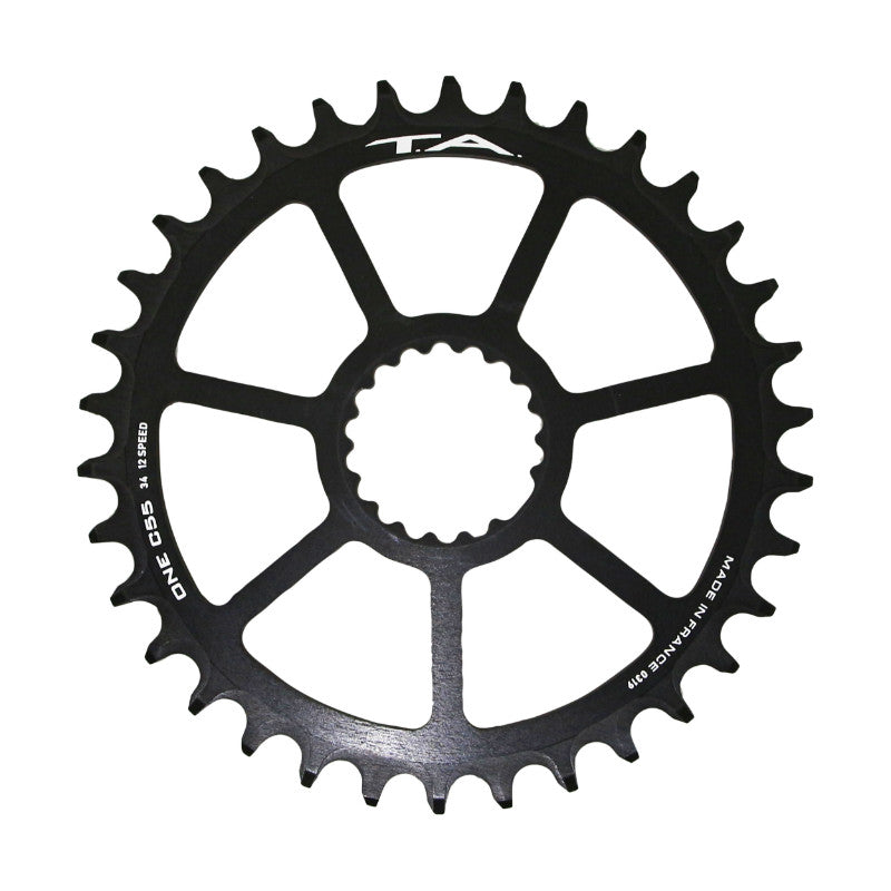 Plateau VTT Direct Mount Pour Cannondale Ai Ta One C55 34 dents Compatible Fsa Ta 10-11-12V. Noir (Deport 6 mm)