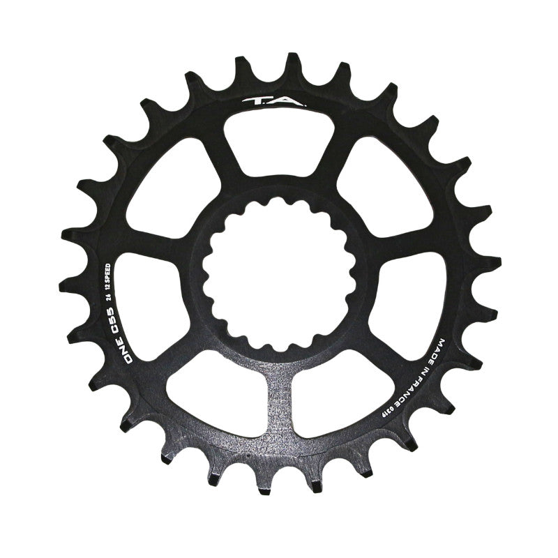 Plateau VTT Direct Mount Pour Cannondale Ai Ta One C55 26 dents Compatible Fsa Ta 10-11-12V. Noir (Deport 6 mm)