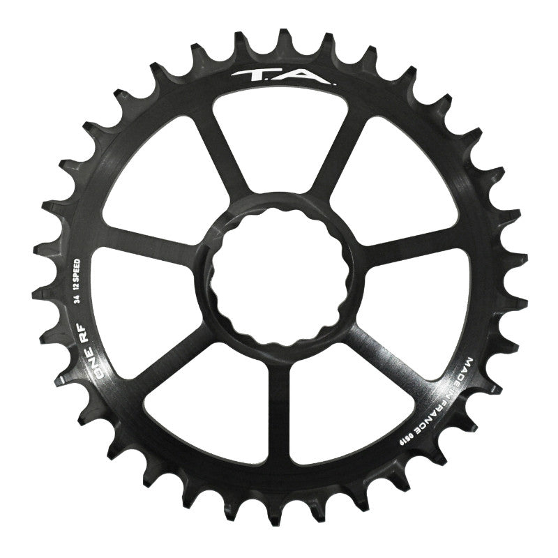 Plateau VTT Direct Mount Pour Race Face Cinch Ta One Rf 34 dents 12V. Noir