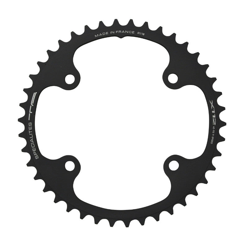 Plateau Route 4 branches Ø 112 Pour Campagnolo Ta 34 dents Intérieur Record-Super Record-Chorus-Potenza Gris 11V.
