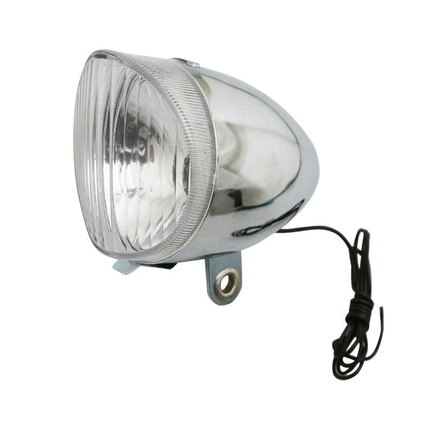 Éclairage Vélo A Dynamo Avant Sur Garde Boue Marwi Type Hollandais Chrome 6V 2,4W (Sur Carte)