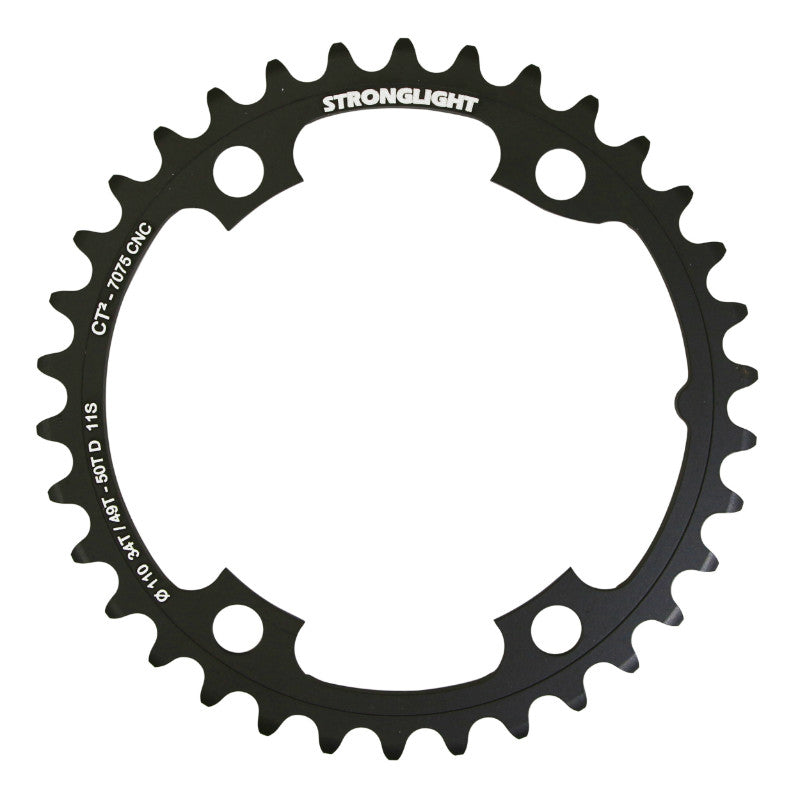 Plateau Route 4 branches Ø 110 Pour Shimano Ultegra R8000 - R8050 Stronglight 34 dents Intérieur Noir Ct2 11V. (Pour Plateau 49 Et 50 dents)