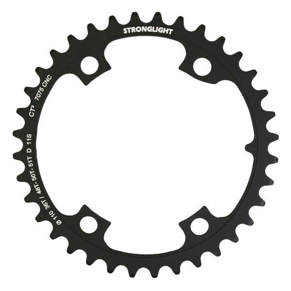 Plateau Route 4 branches Ø 110 Pour Shimano Ultegra R8000 - R8050 Stronglight 36 dents Intérieur Noir Ct2 11V. (Pour Pla