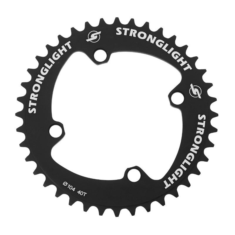 Plateau BMX 4 branches Ø 104 Stronglight 40 dents Mono Noir (Pour Chaîne 1-2 X 3-32)