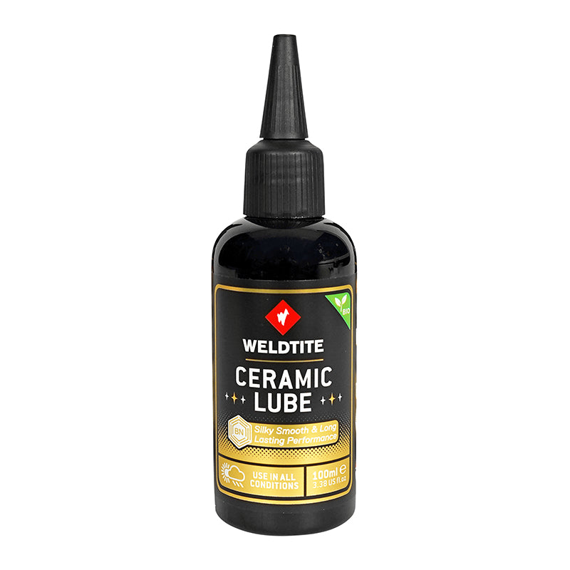 Lubrifiant Vélo Multi-Usage Weldtite Tf2 Céramique Impermeable (100Ml) - Resiste A L'Eau, Lubrification Optimale Chaîne,