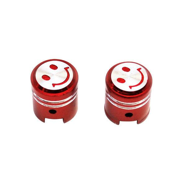 Bouchon De Valve Scoot-Cyclo Replay Vs Piston Rouge (Paire)