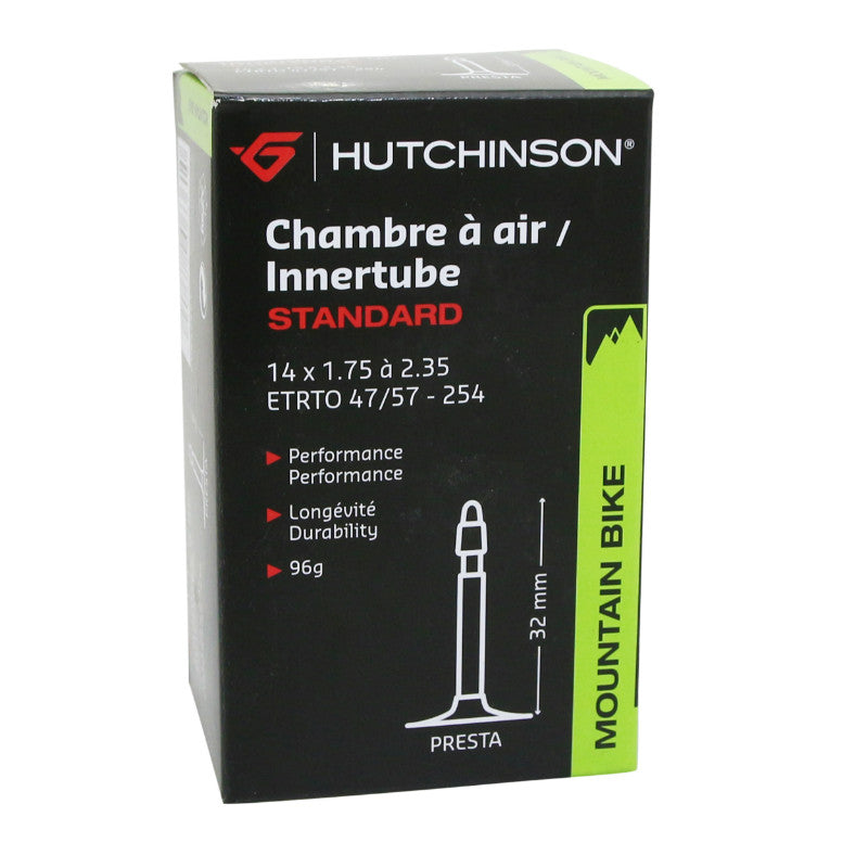 Chambre A Air Vélo 14 X 1.75 Hutchinson Valve Presta 32 mm 80G