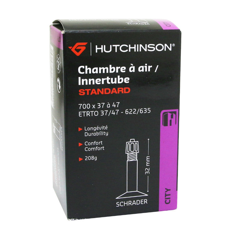 Chambre A Air Vélo 700 X 37-50 Hutchinson Valve Standard 32 mm 208G