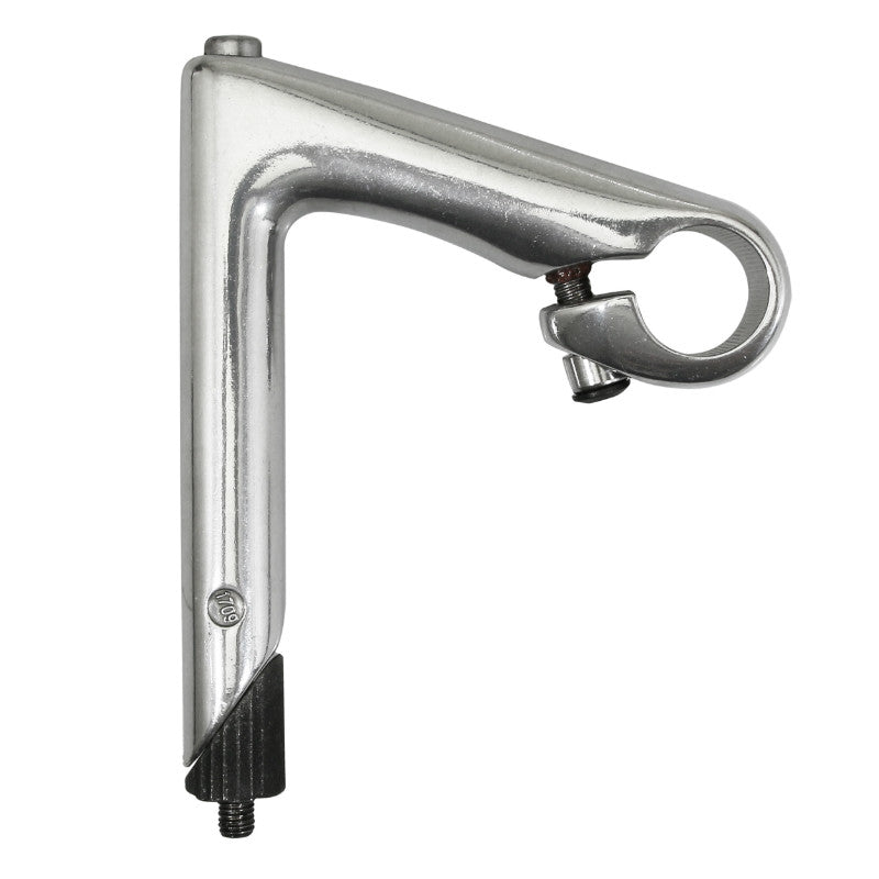 Potence Route-Fixie Newton A Plongeur 22,2 Argent Long 100 mm (Sur Carte)