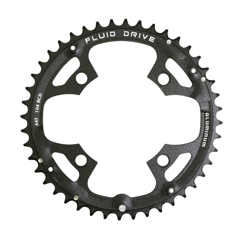 Plateau VTT 4 branches Ø 104 Pour Sunrace 44 dents Triple Extérieur Noir Alu Compatible Autres Marques