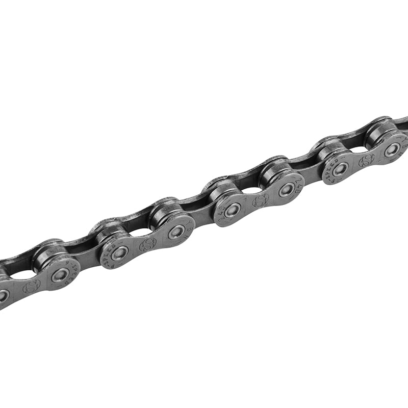 Chaîne Vélo 9V. Route-VTT Newton Gris 114 Maillons (Compatible Shimano-Campagnolo-Sram)