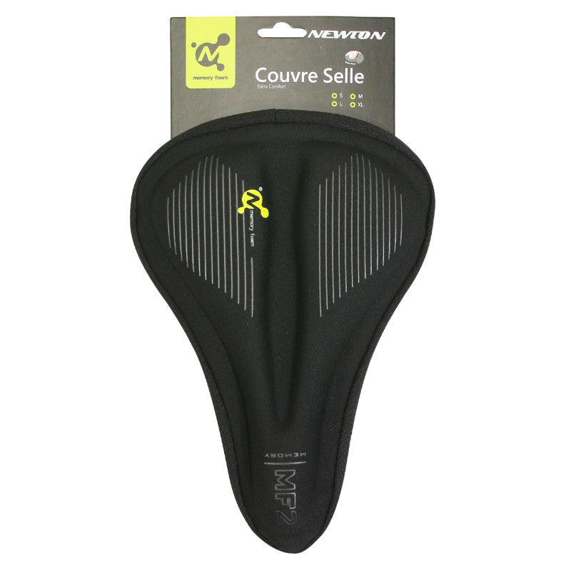 Couvre Selle Vélo Newton Gel Memoire De Forme Noir (270X195 mm)