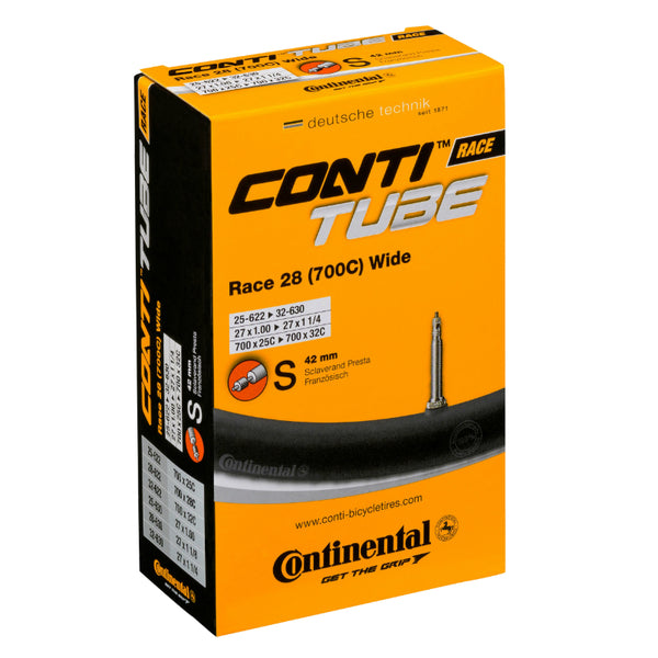 Chambre A Air Vélo 700 X 25-32 Continental Valve Presta Obus Demontable