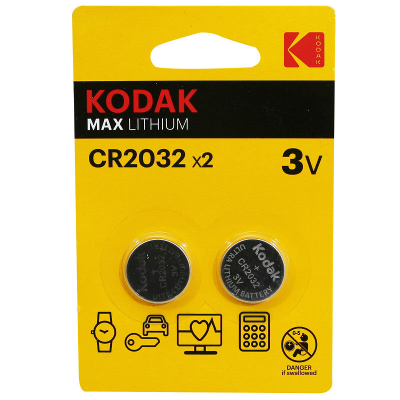 Pile Bouton Cr2032 Kodak Lithium 3V (Vendu Par 2)