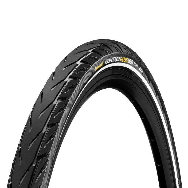 Pneu VTC - VAE Urbain 700 X 42 (29 X 1,60) Continental Contact Plus City Noir Flanc Reflex Tr (28-29 X 1,60) Renfort 5 mm Homologué VAE E50