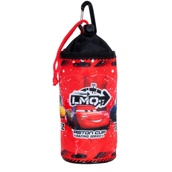 Porte Bidon Souple Enfant Disney Cars Rouge Avec Fixation Cintre Par Velcro