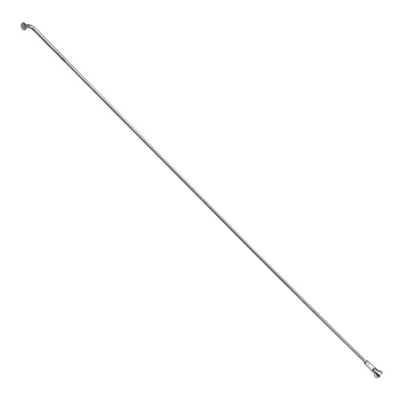 Rayon Renforcé INOX Argent 2,0 mm Avec Tête Coudée En 2,3 mm L 288 mm Avec Écrou (Vendu A L'Unite)