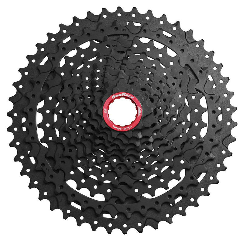 Cassette 11V. Sunrace Mx9 10-46 VTT Corps Xd (Empreinte Sram) (Livre En Boite) Metallic Argent - Livre Avec Adaptateur -