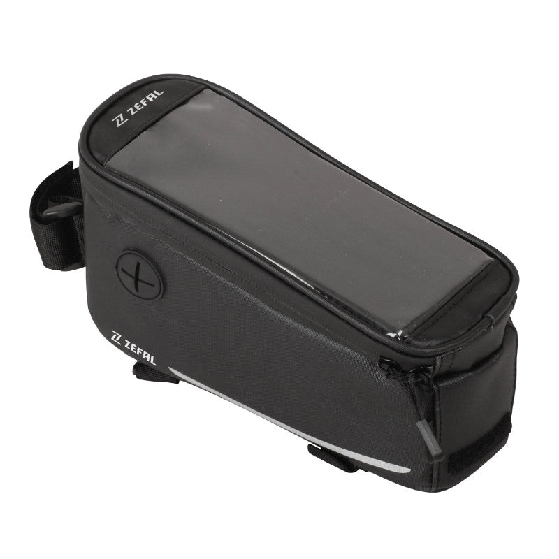 Sacoche De Cadre Vélo Zefal Z Console T1 0,8L Noir Avec Support Smartphone Étanche Fixation Velcro
