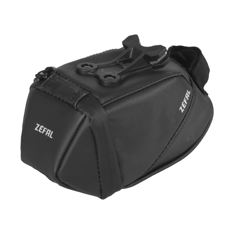 Sacoche De Selle Vélo Zefal Iron Pack 0,9L Noir Fixation Rail De Selle
