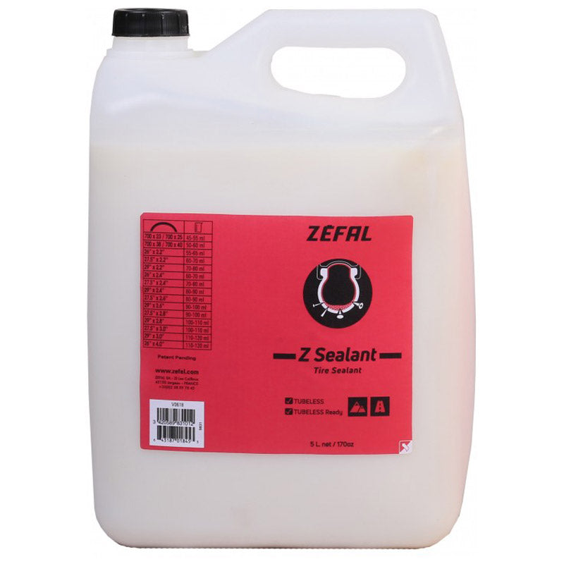 Preventif Anti-Crevaison Zefal Z-Sealant Tubeless-Tubetype (5L) Pour Atelier