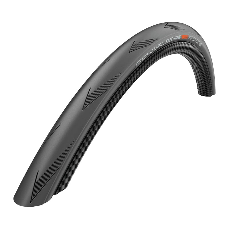 Pneu Route 700 X 25 Schwalbe Pro One Noir Tubeless Ready Ts (25-622) Renfort V-Guard Addix - Technologie Sans Crochet Po