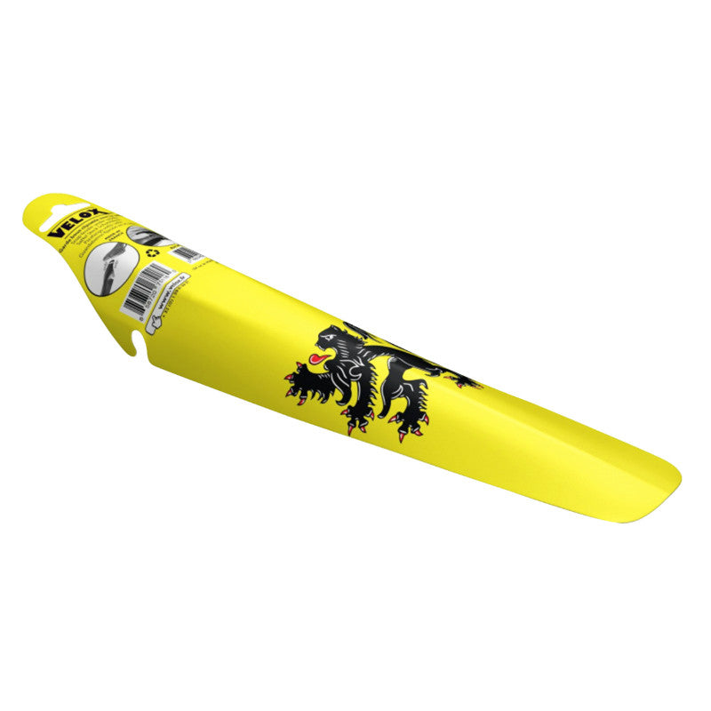 Garde Boue Route-VTT Clipsable AR Velox Colori Jaune Lion Des Flandres Clipsable Sous La Selle (Vendu A L Unite)