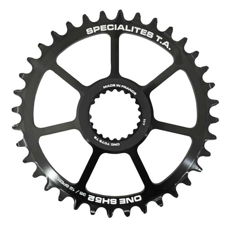 Plateau VTT Direct Mount Pour Shimano Xtr M9100 - Xt M8100 - Slx M7100 Ta One Sh52 36 dents Comp M900 10-11-12V. Narrow Wide Noir